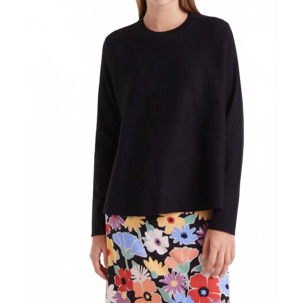 NEW COMPAÑÍA FANTÁSTICA jersey crew sweater in black